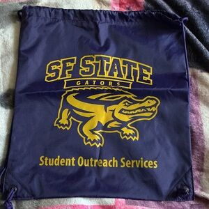 SF State Gators Purple Drawstring Bag